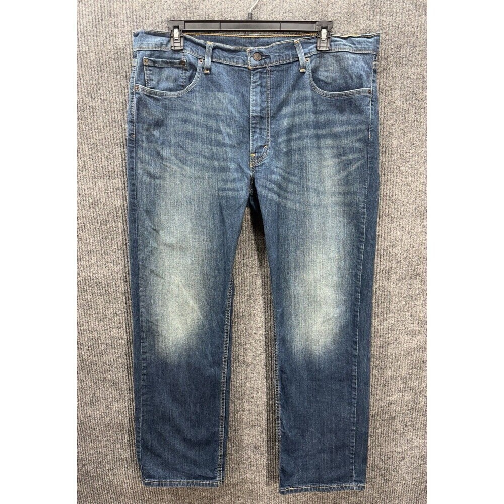 Levis 559 Jeans Mens 40x32 Blue Straight Relaxed Fit Denim Whisker Dark Wash